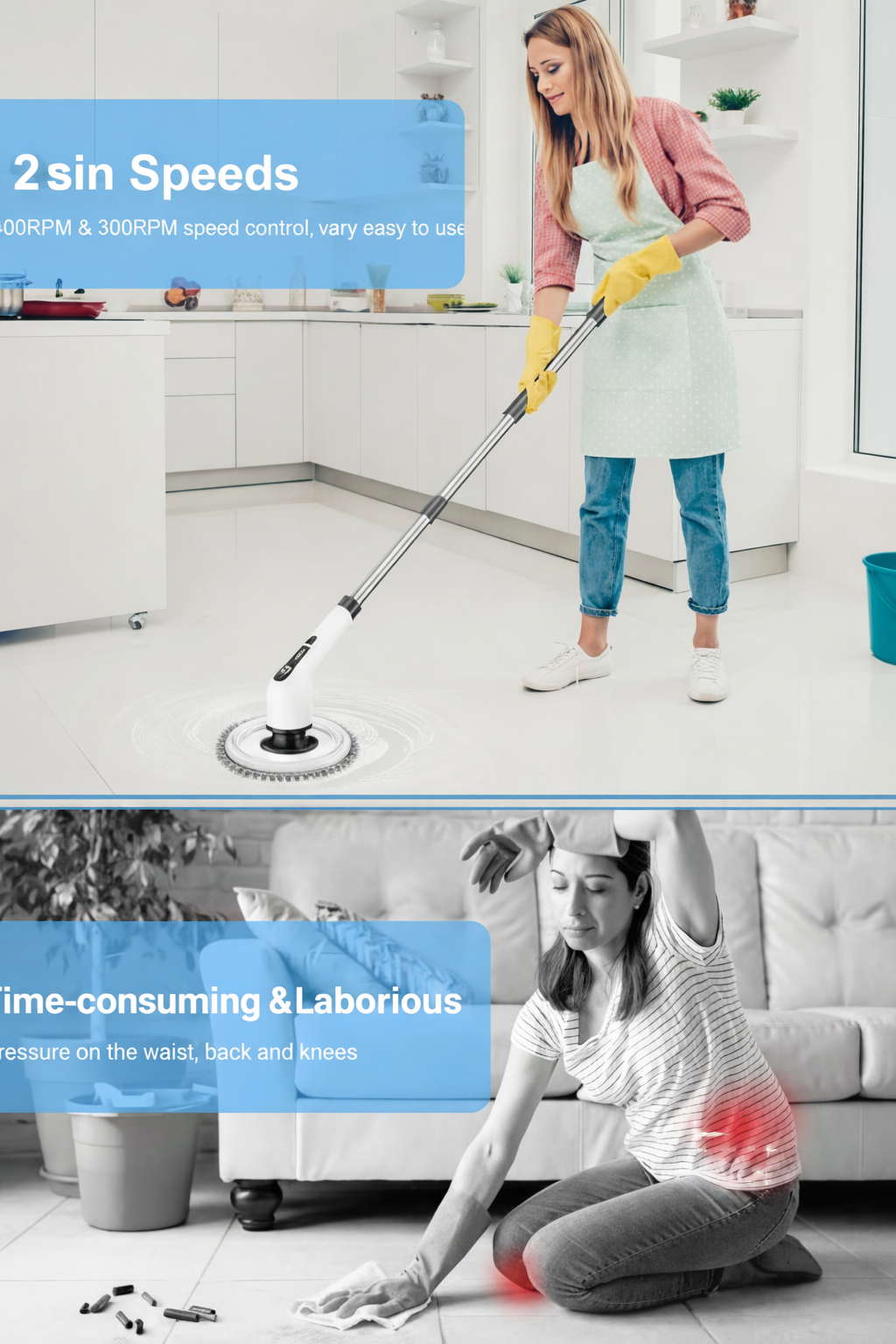 Professional Deep Clean at Home: Leebein Premium Electric Scrubber – Built to Last