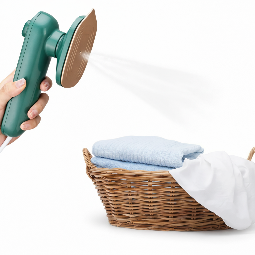 Portable Mini Steam Iron – Professional Handheld Garment Steamer for Travel and Quick Touch-Ups