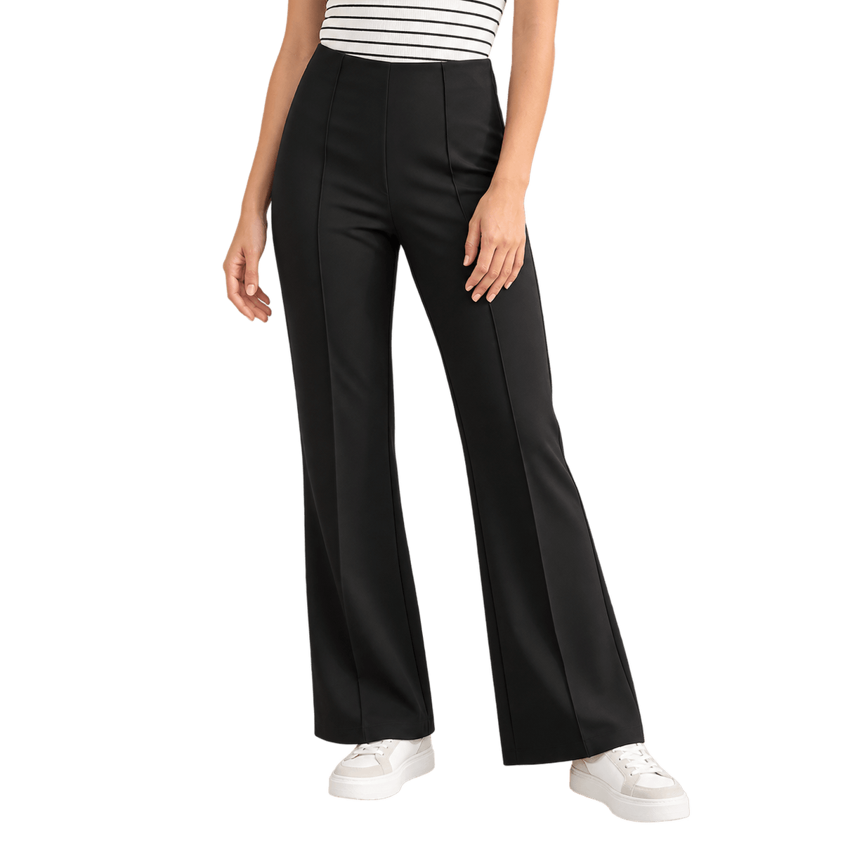 Sable Structured Wide-Leg Trousers
