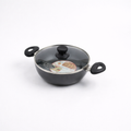Premium Non-Stick Deep Frying Wok with Glass Lid – 22cm