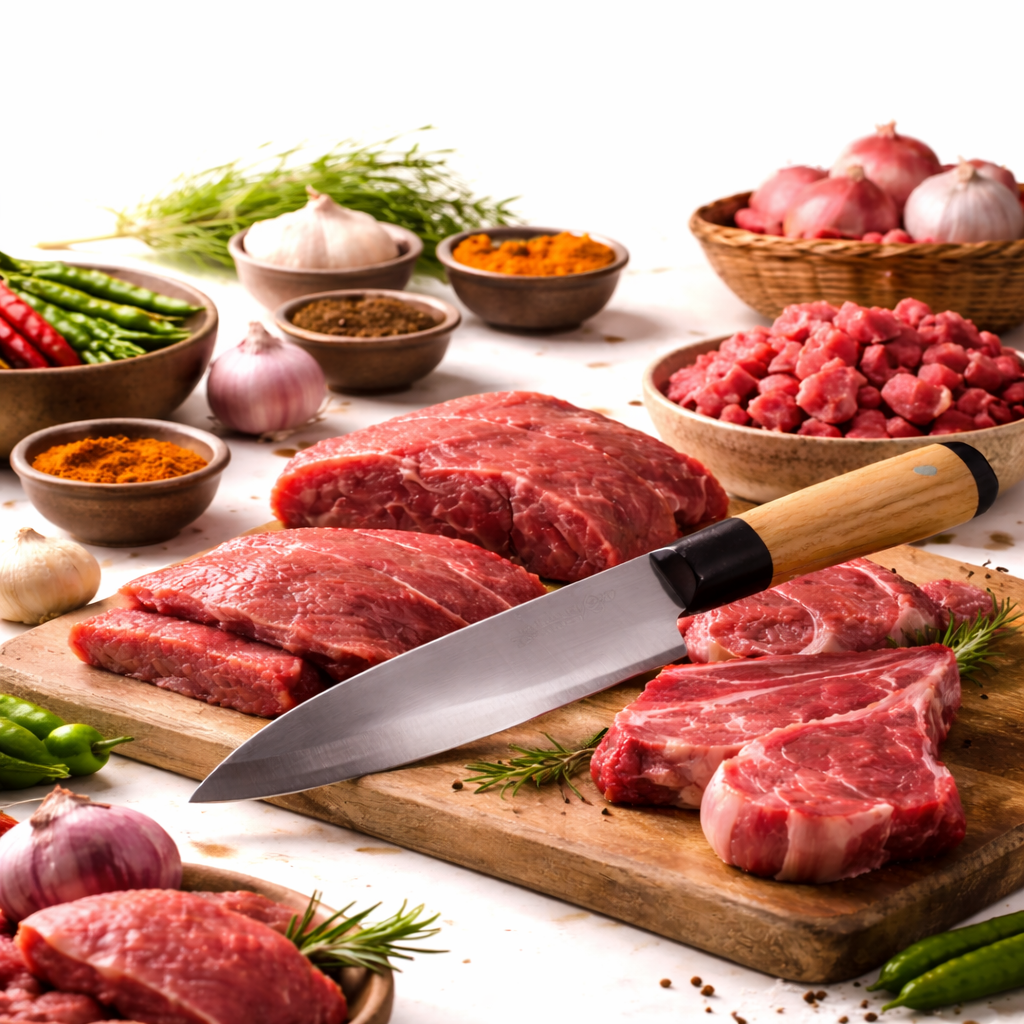 Professional Cooking Knife Stainless Steel Blade