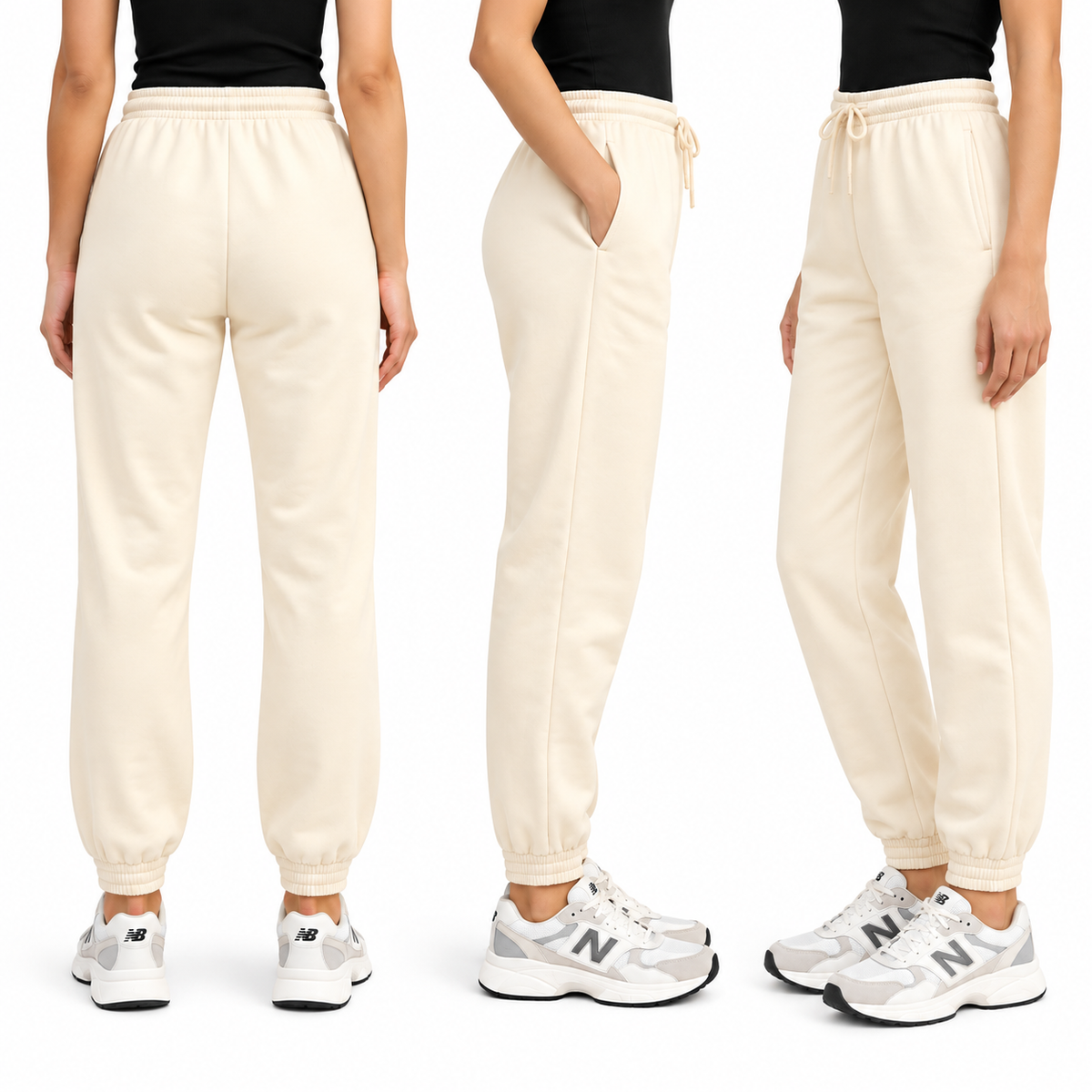 Ivory Cozy Everyday Joggers