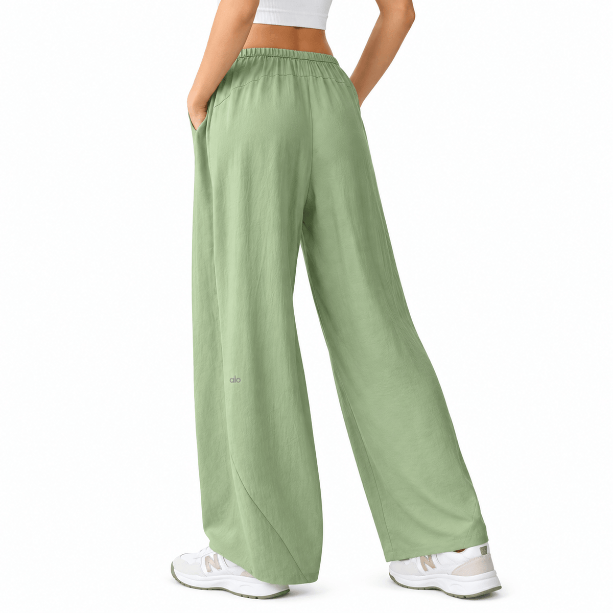 Olive Mist Fluid Trousers