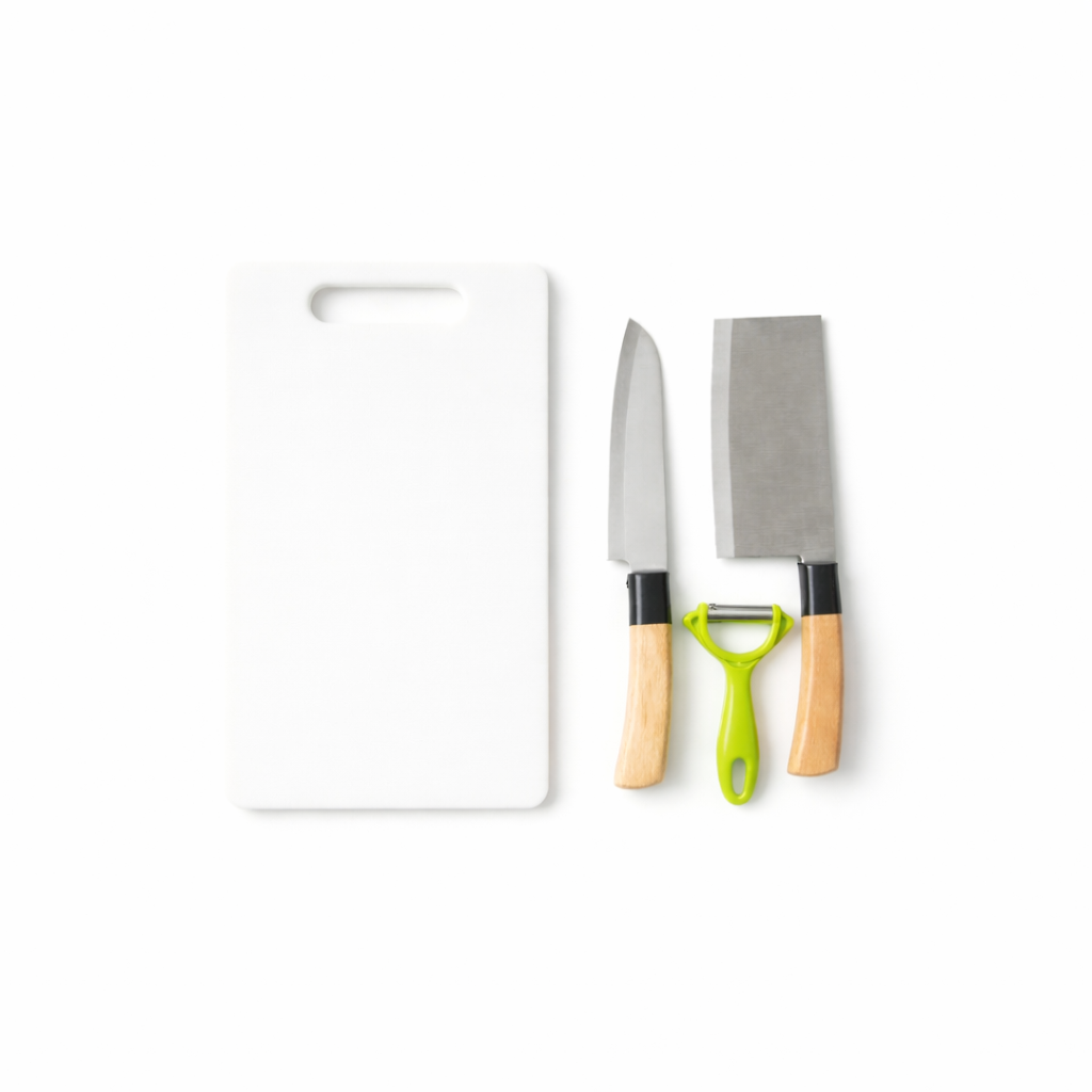 ProChef Kitchen Starter Bundle – Cutting Board, Knives & Peeler Set