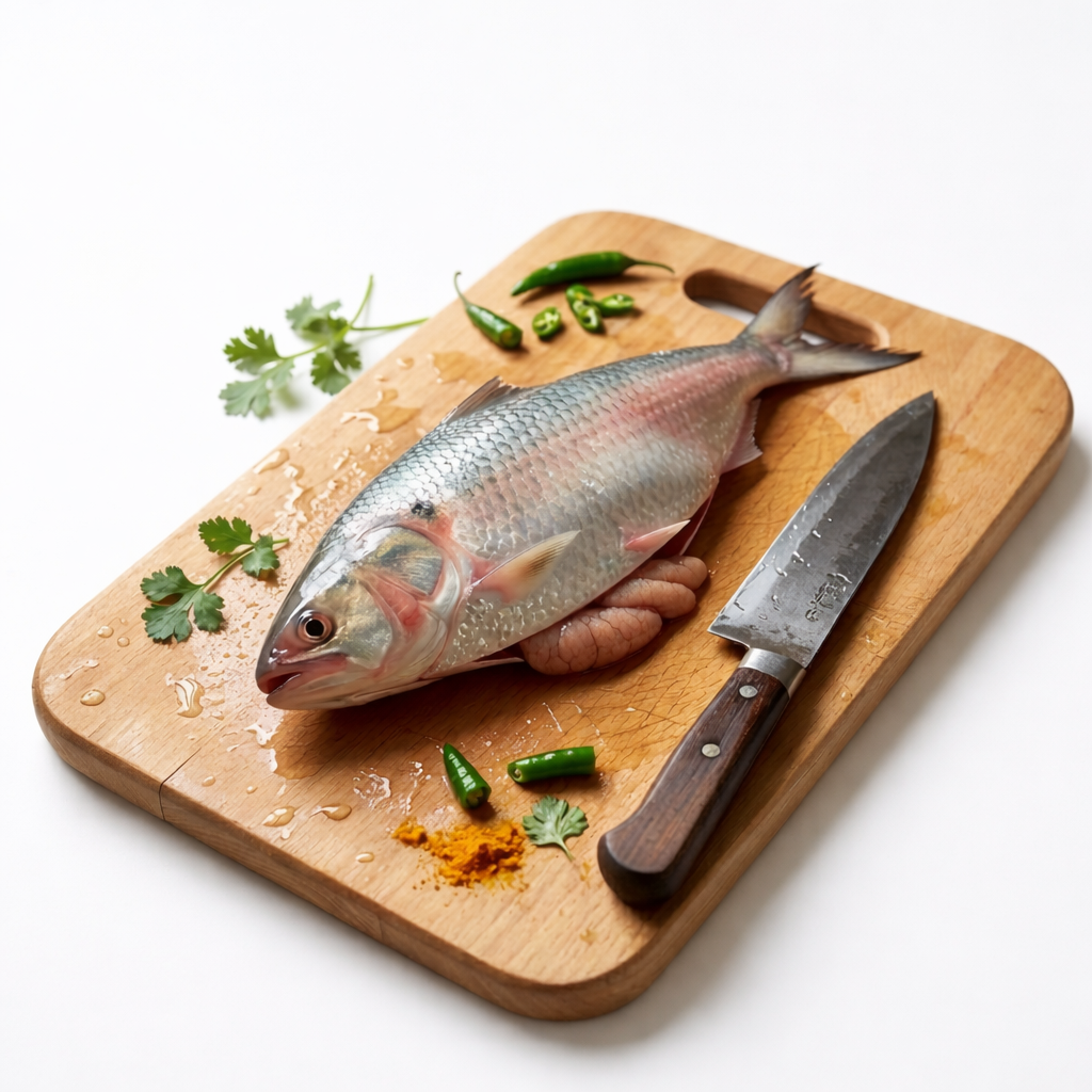 Premium Wooden Cutting Board with Handle