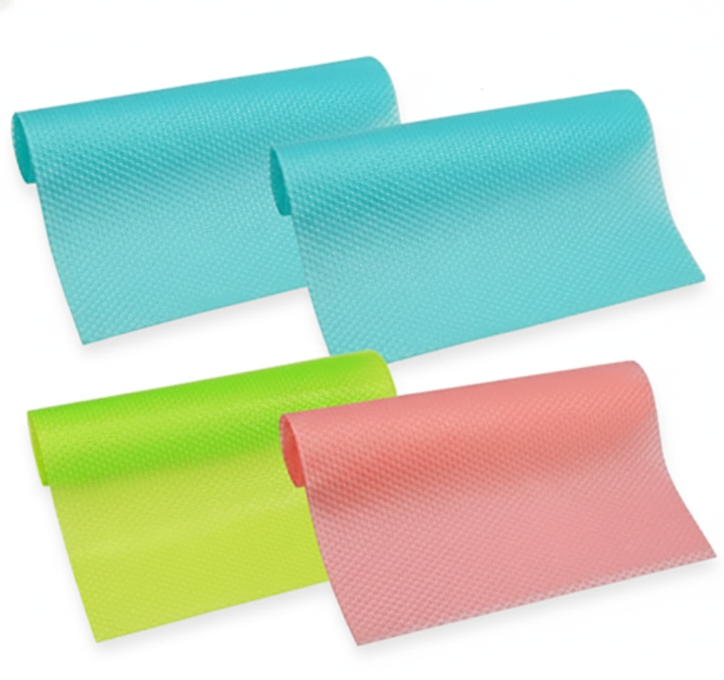 Washable & Waterproof Refrigerator Liners | Non-Slip Drawer Mats (2 Pcs Set)