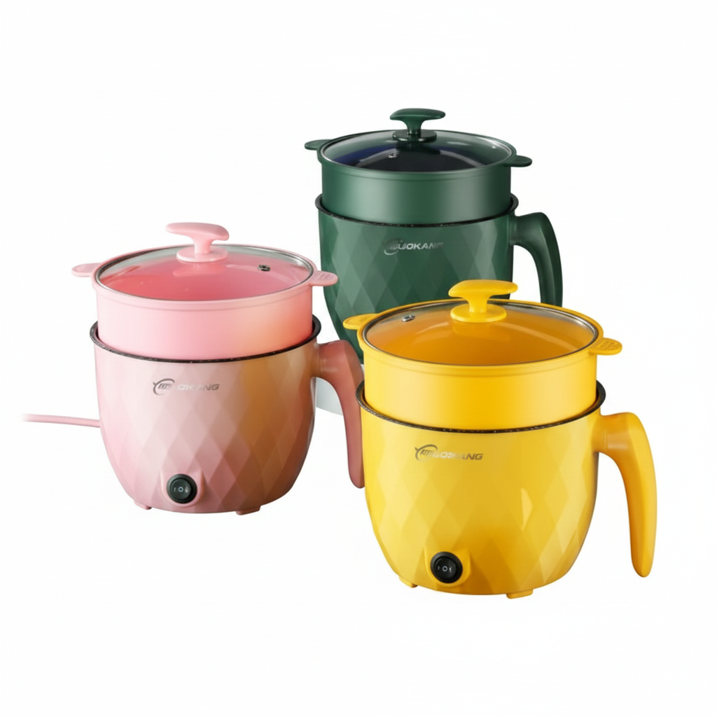 The Easy-to-Use Electric Cooker | All-in-One Non-Stick Pot for Rice, Soup & Steaming