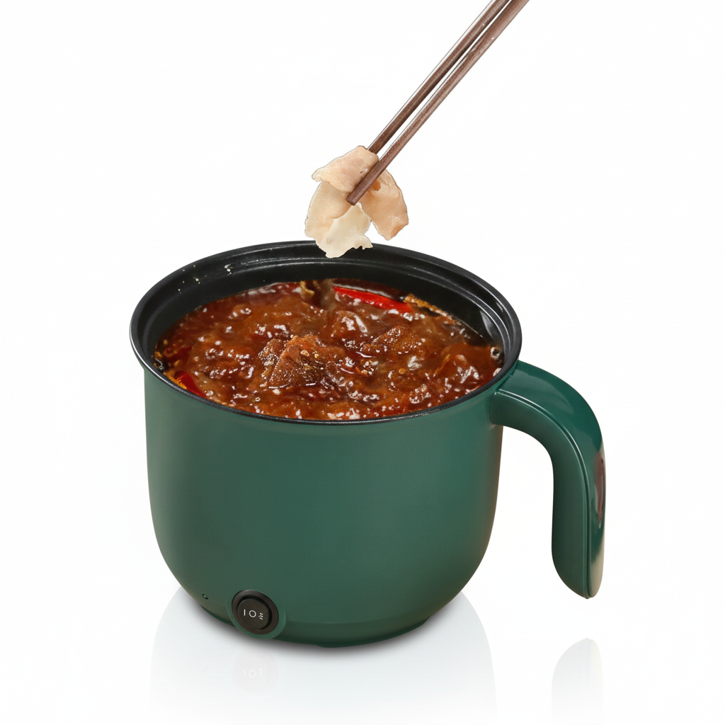 Multifunctional Nonstick Electric Pot – Double Layer Hot Pot, Steamer & Mini Rice Cooker