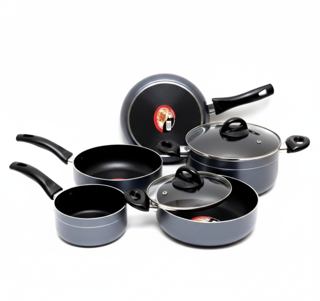 Best Quality Kiam Non-Stick Pots & Pans | Durable 7 Pcs Set for Effortless Cooking
